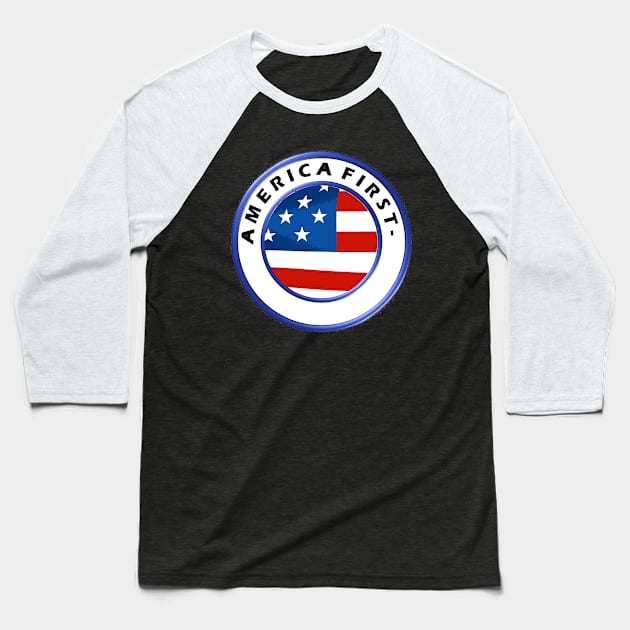 Party Vote Election USA Flag United States First US Vote Patriotic 2020 Baseball T-Shirt by hispanicworld